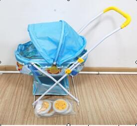 BABY SUN VISOR BASKET (IRON) EVA WHEEL (SMALL FISH CLOTH) - BB002198