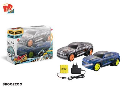 2.4G四通弹跳对战车（包电） - BB002200