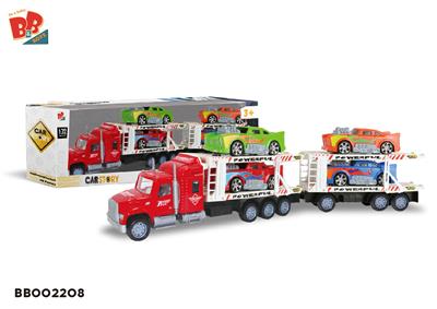 2 INERTIAL DOUBLE DECK TRACTORS (CARRYING 4 AMERICAN SPORTS VEHICLES) - BB002208