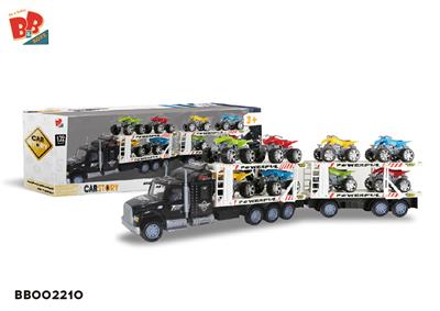 2 INERTIA DOUBLE DECK TRACTORS (CARRYING 8 BEACH MOTORCYCLES) - BB002210