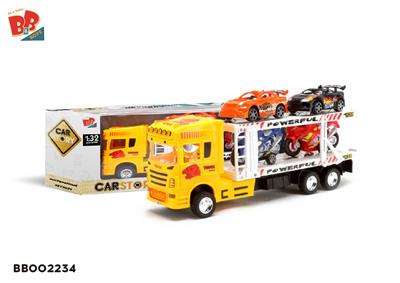 INERTIA DOUBLE DECK TRACTOR (CARRYING 2 RACING CARS AND 2 MOTORCYCLES) - BB002234