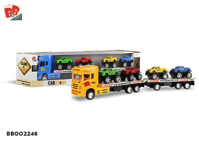 INERTIA TRACTOR 2 FLAT PLATES (CARRYING 4 PICKUP TRUCKS) - BB002246