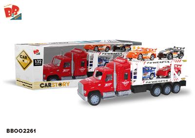 INERTIA DOUBLE DECK TRACTOR (CARRYING 4 RACING CARS) - BB002261