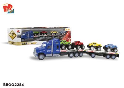 INERTIA TRACTOR 2 FLAT PLATES (CARRYING 4 PICKUP TRUCKS) - BB002284