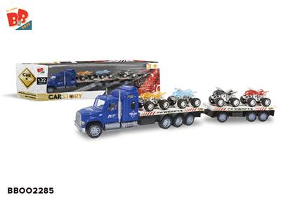 INERTIA TRACTOR 2 FLAT PLATES (CARRYING 4 BEACH MOTORCYCLES) - BB002285