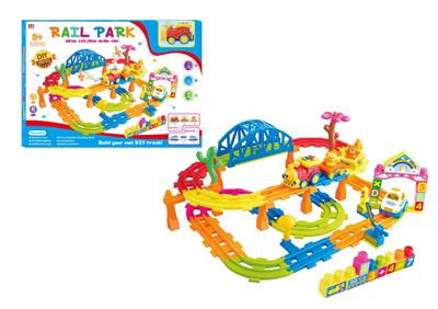 卡通积木轨道车 - OBL10000899