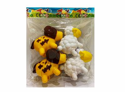 卡通黄狗、
绵羊
(四只装) - OBL10005123