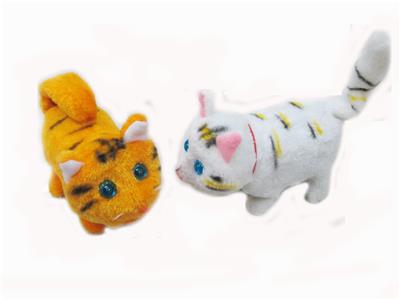 灯光毛绒电动进退电子猫 - OBL10006462