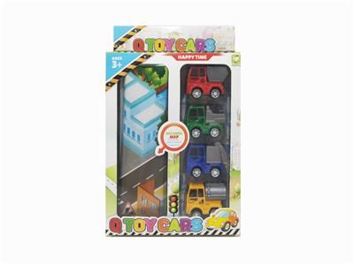 4只庄5 CM环卫回力车配地图套装 - OBL10006570