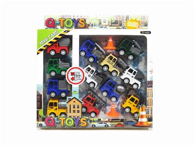 12只庄5 CM回力车配2个路障套装 - OBL10006579