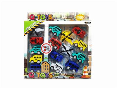 15只庄5.5 CM城市回力车/飞机套装 - OBL10006580