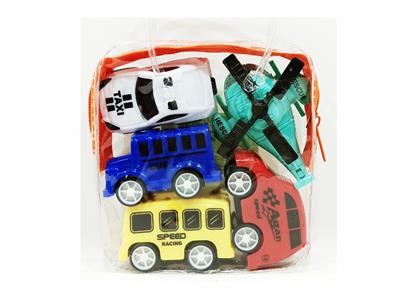 5只庄5.5 CM回力城市车/飞机，5色随机混装 - OBL10006583