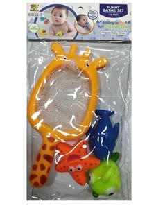 (GCC)长颈鹿网捞配搪塑动物三只庄 - OBL10006784