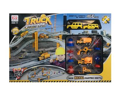 合金工程轨道车（配2只电动车和4只合金车滑行） - OBL10008993