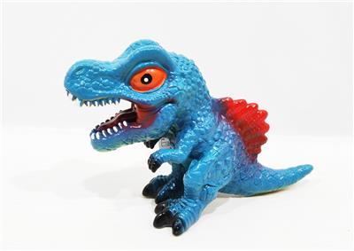 仿真野生动物恐龙实心模型玩具侏罗纪复古儿童玩具亲子互动仿真牛角龙（带哨子） - OBL10009342