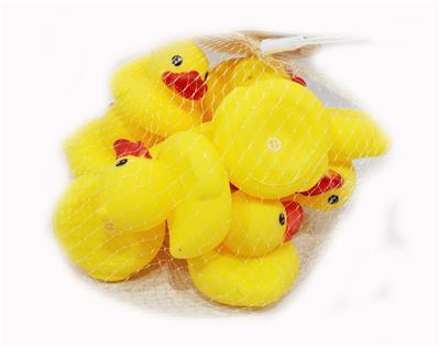 洗澡戏水小黄鸭发声小鸭子玩具游泳池浴室鸭仔（尖）（带哨子） - OBL10009406