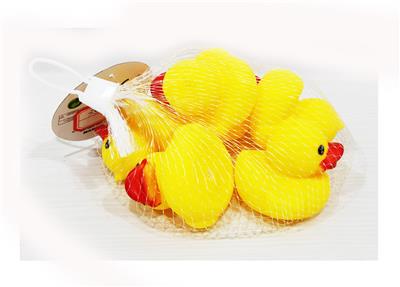 洗澡戏水小黄鸭发声小鸭子玩具游泳池浴室鸭仔（尖）（带哨子） - OBL10009408