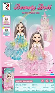 电动万向灯光音乐公主 - OBL10009524