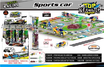 卡通涂鸦回力车套装 - OBL10010170