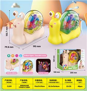 电动灯光万向音乐齿轮小蜗牛 - OBL10011563