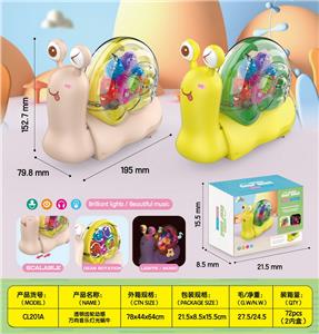电动灯光万向音乐齿轮小蜗牛 - OBL10011564