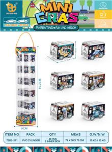 UV太空系列回力车，12pcs/筒 - OBL10013036