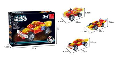 三合一闪光赛车  94PCS - OBL10017098