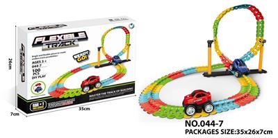 百变轨道电动积木式拼装轨道（100PCS）（包电） - OBL10018608