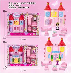 城堡配公主国王家具家具 - OBL10019050