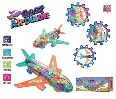 电动声光DIY拆装齿轮传动太空探险战斗运输机 - OBL10019360