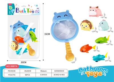浴室戏水河马捞鱼套装（7件套） - OBL10021791