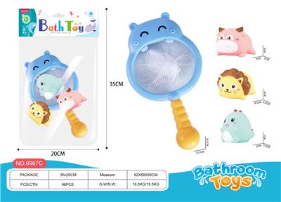 浴室戏水河马捞鱼套装（4件套） - OBL10021793