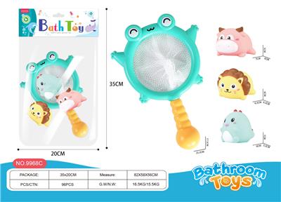 浴室戏水青蛙捞鱼套装（4件套） - OBL10021798