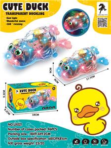 电动炫彩万向电动透明鸭 - OBL10023746