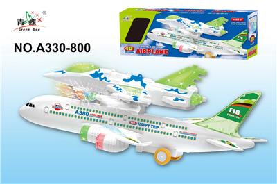 双层音乐4D灯光万向民航大客机 - OBL10025442