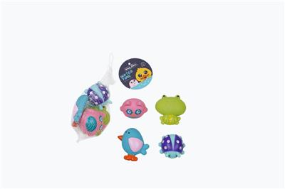 网袋4只装（T猫头鹰，T小鸟,T青蛙，瓢虫） - OBL10028886