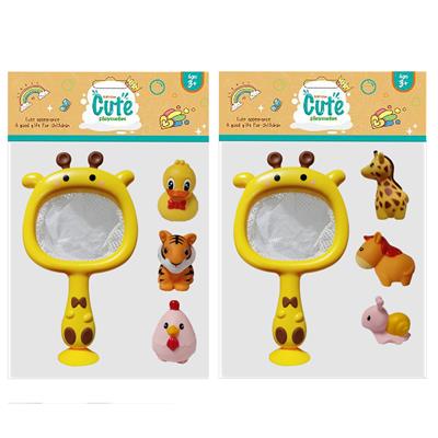 PVC袋3只浴室动物加长颈鹿网捞 - OBL10029224