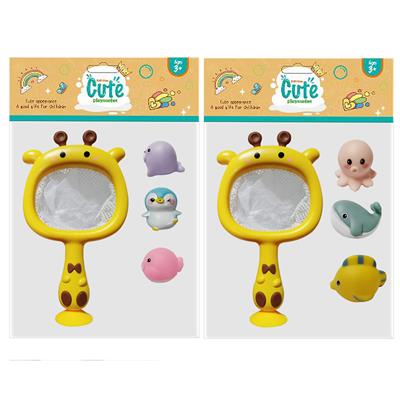 PVC袋3只浴室动物加长颈鹿网捞 - OBL10029226