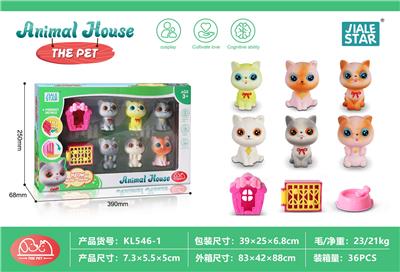 软胶宠物猫（9pcs） - OBL10032697