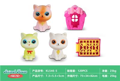 软胶宠物猫（5pcs） - OBL10032701