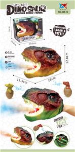 霸王龙头灯光音乐带喷雾+喷水恐龙仔 - OBL10032914