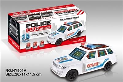 电动3D万向警车（路虎） 带灯光音乐(红、白二色混装) - OBL10034423