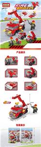 迷你袋装6合1消防车142pcs - OBL10034438
