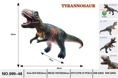 仿真树绿色霸王龙45cm(带IC发声搪胶充棉) - OBL10035156