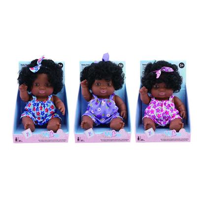 8寸黑娃搪胶(三款混装） - OBL10040219