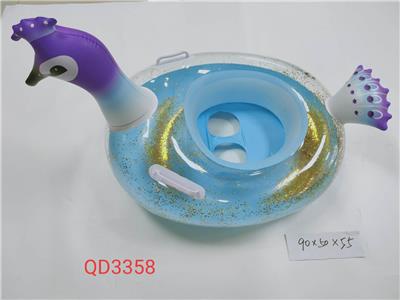 90CM亮片孔雀游泳艇 - OBL10042471
