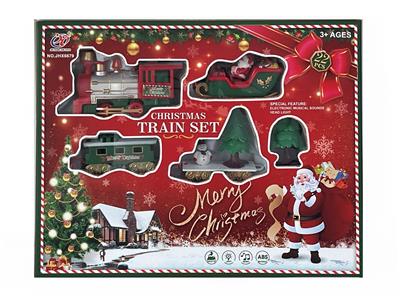 电动灯光音乐圣诞轨道火车 - OBL10042631