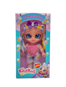 1比1 16寸弹簧身体玻璃眼珠头全搪胶肯迪娃娃带主题灯光音乐带头花  【娃娃有摇头功能】 - OBL10043491