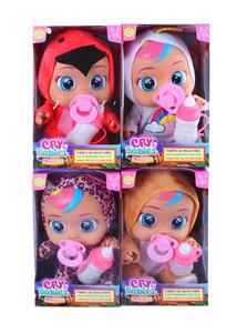 14寸搪胶带音乐会流眼泪水果哭泣娃娃配奶瓶奶嘴四款混装 - OBL10043529