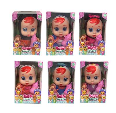 10寸6款混装搪胶会流眼泪哭泣娃娃带七彩灯光四声IC - OBL10044451